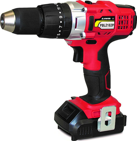 Stayer PBL 2181 PK Percussive Drill Driver Battery 18V 2x1.5Ah