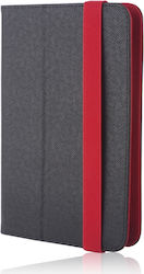 Orbi Flip Cover Synthetic Leather Black Red (Universal 9-10.1")
