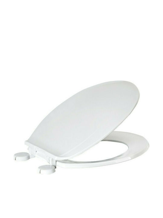 Viospiral Plastic Toilet Seat White Jupiter 41.5-43cm