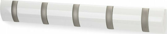 Umbra Flip 5 Hook White Ξύλινη 5 Θέσεων 50.8x3.2x6.7cm Umbra Flip 5 Hook White Ξύλινη 5 Θέσεων 50.8x3.2x6.7cm