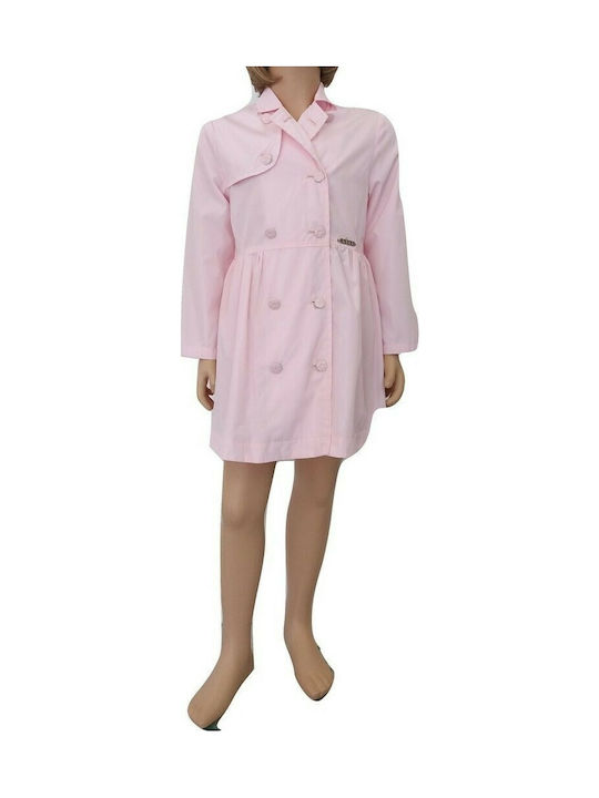 Evita Kids Coat Long Pink