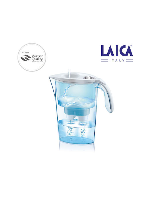 Laica Stream Mechanical Κανάτα Σερβιρίσματος Πλαστική Μπλε με Φίλτρο 2300ml