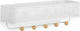 Umbra Metal Wall Hanger 5 Hooks White 32x9.5x9.5cm