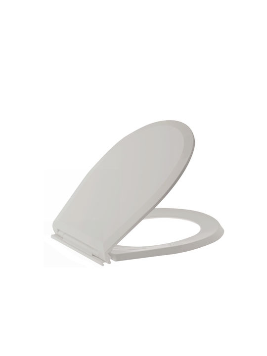 Bega Plast Plastic Toilet Seat White Όλυμπος 42.5cm
