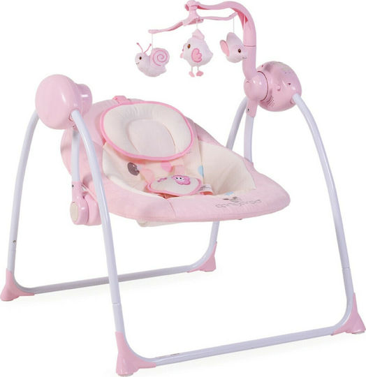 Cangaroo Baby Swing Plus Electric Relax pentru Bebeluși Roz