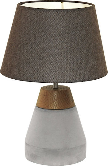 Eglo Concrete Table Lamp for Socket E27 with Gray Shade and Base