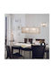 Eglo Metal Table Lamp for Socket E27 with Beige Shade and Silver Base