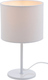 Aca Metal Table Lamp for Socket E14 with White Shade and Base