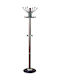 Zita Plus Freistehender Kleiderständer Metallisch Walnut 38x38x180cm