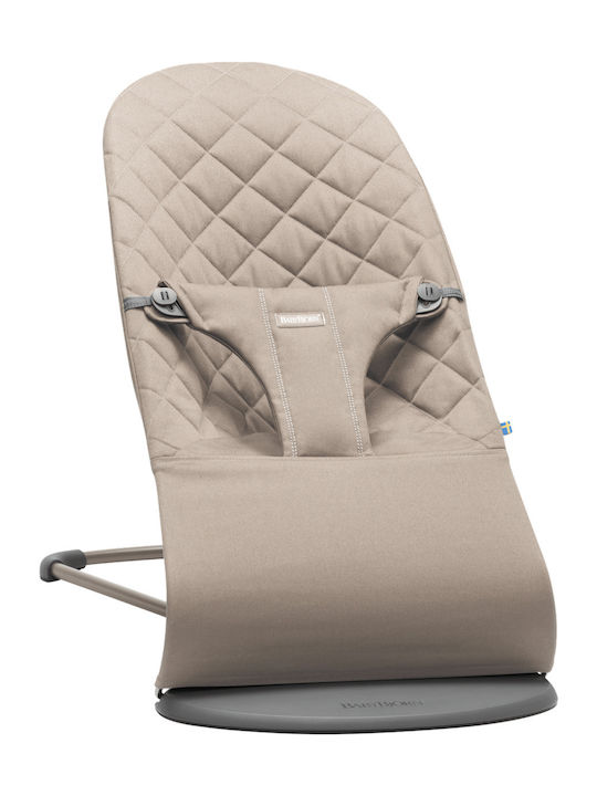 BabyBjorn Manual Relax pentru bebeluși Bliss Cotton Nisip gri 2 în 1 pentru Copil până la 13kg