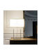 Faro Barcelona Metal Table Lamp for Socket E27 with White Shade and Base
