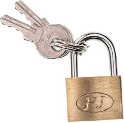 Metal padlock with key 20mm