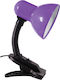 ARlight HD 108 Office Lamp with Flexible Arm for Socket E27 and Clip in Red Color