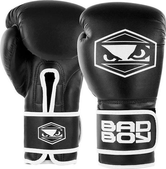 Bad Boy Strike BBG117 Boxhandschuhe aus Kunstleder Schwarz