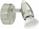 Eglo Magnum Single Spot with Socket GU10 in Silver Color