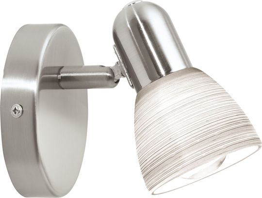Eglo Dakar Single Spot with Socket E14 in Silver Color