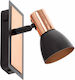 Eglo Barnham Single Spot with Socket GU10 in Copper Color