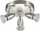 Eglo Magnum Triple Spot with Socket GU10 in Silver Color