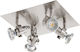 Eglo Tukon Spot with 4 Lights and with Socket GU10 in Silver Color