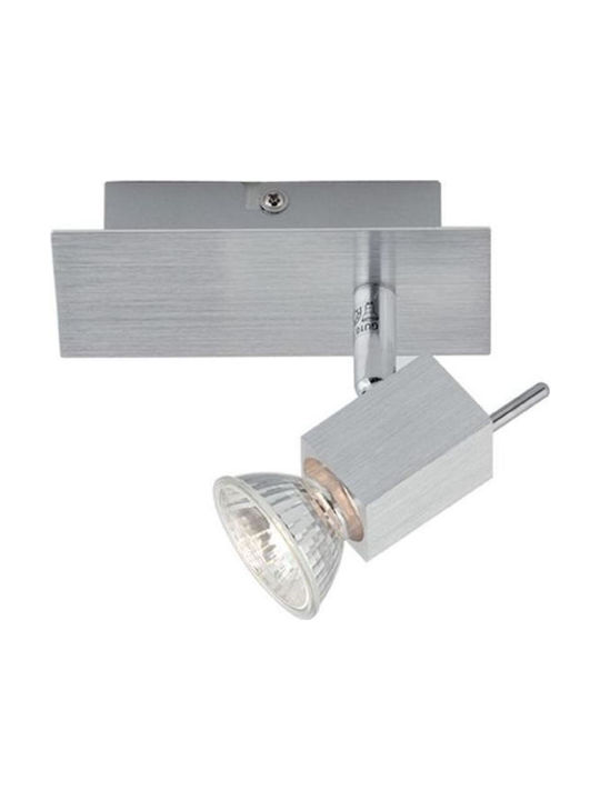 Viokef Alumin Einzel Spot in Silber Farbe