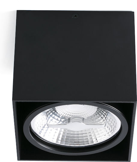 Faro Barcelona Tecto Einzel Spot mit Fassung null in Schwarz Farbe