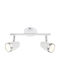 Globo Lighting Double LED Warm White Spot in White Color