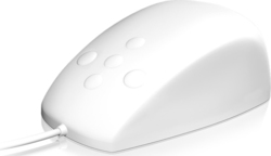 KeySonic KSM-3020M-W Wired Mouse White