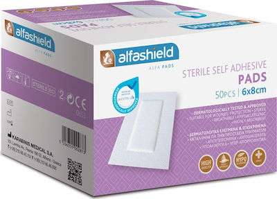 Karabinis Medical Alfashield Sterilized Plasters 8x6cm 50pcs