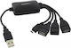 Esperanza USB Hub 4 Ports USB 2.0 with USB-A Connection