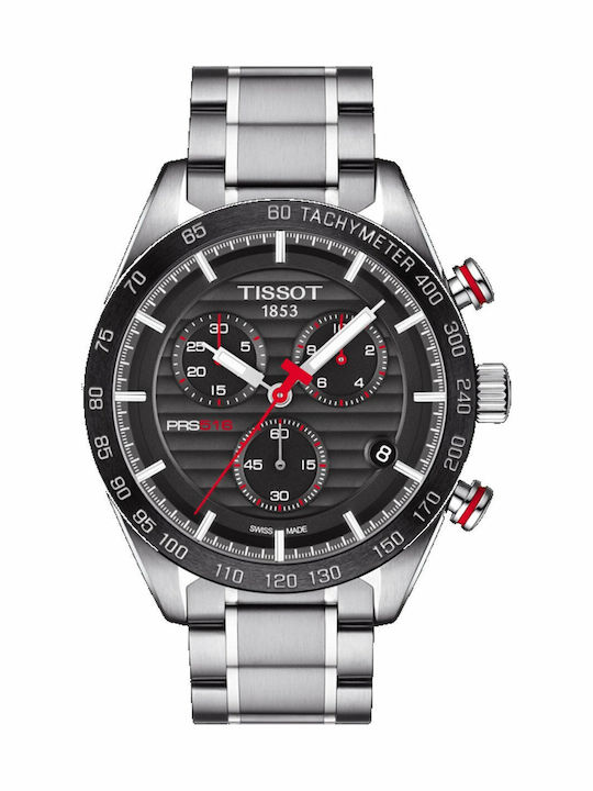 Tissot T-sport Men's Watch 42mm Battery Chronograph With Silver Metal Bracelet