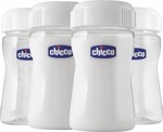 Chicco Δοχεία Αποθήκευσης Μητρικού Γάλακτος Multi-Use Milk Containers 150ml 4τμχ