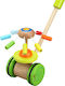 Classic World Schiebespielzeug Push Rainbow aus Holz mit Sounds für 12++ Monate CW