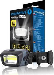 everActive Stirnlampe LED IPX4 mit maximaler Helligkeit 150lm HL-150