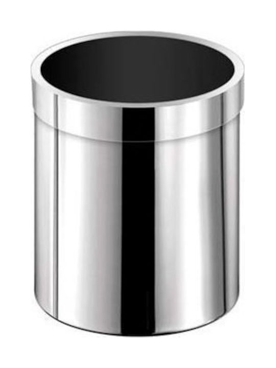 Sanco A3-90660 Office Metal Waste Bin 5lt Silver