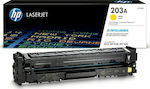 HP 203A Toner Laser Printer Yellow 1300 Pages (CF542A)