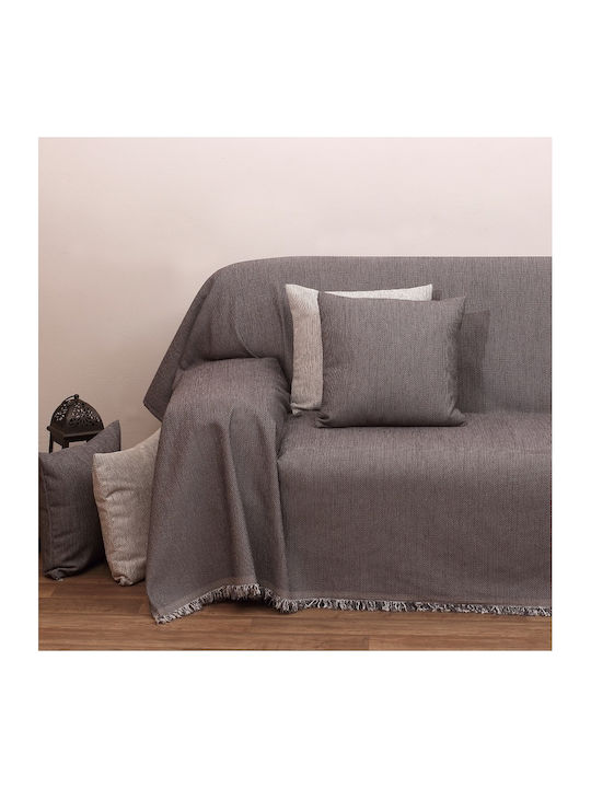 Viopros Armchair Throw 2100 180x180cm Grey 631774