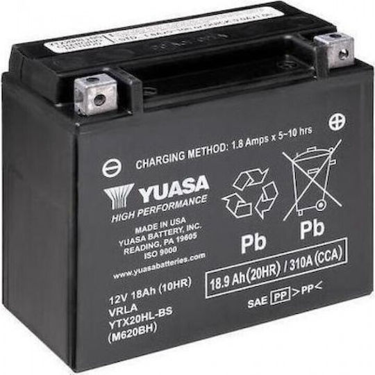 Yuasa Inchis Baterie Motocicleta YTX20HL-BS 310A cu Capacitatea 18.9Ah