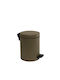 Pam & Co Metallic Bathroom Basket Soft Close 5lt Matt Light Bronze