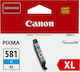 Canon CLI-581XL Inkjet Printer Cartridge Cyan (2049C001)