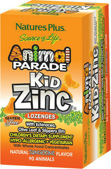 Nature's Plus Animal Parade KidZinc 90 chewable tabs Mandarin