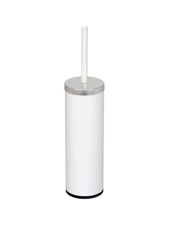 Pam & Co Metallic Toilet Brush White