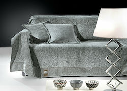 Guy Laroche Balance Two-Seater Sofa Throw 180x250cm Silver