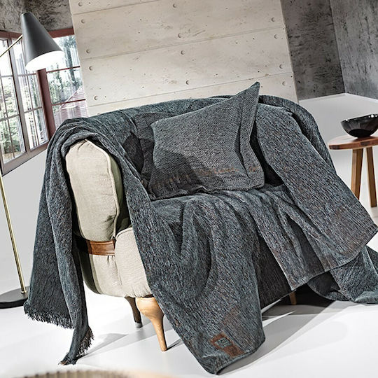 Guy Laroche Ριχτάρι Τετραθέσιου Καναπέ Balance 180x350εκ. Anthracite
