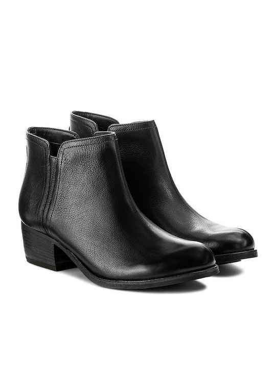 Clarks Ramie Maypearl Leather Women's Ankle Boots Black