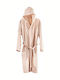 Guy Laroche Palacio Bathrobe with Hood Old Pink 1131090217006