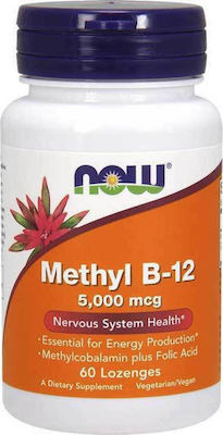 Now Foods Methyl B-12 Vitamin 5000mcg 60 sublingual pills