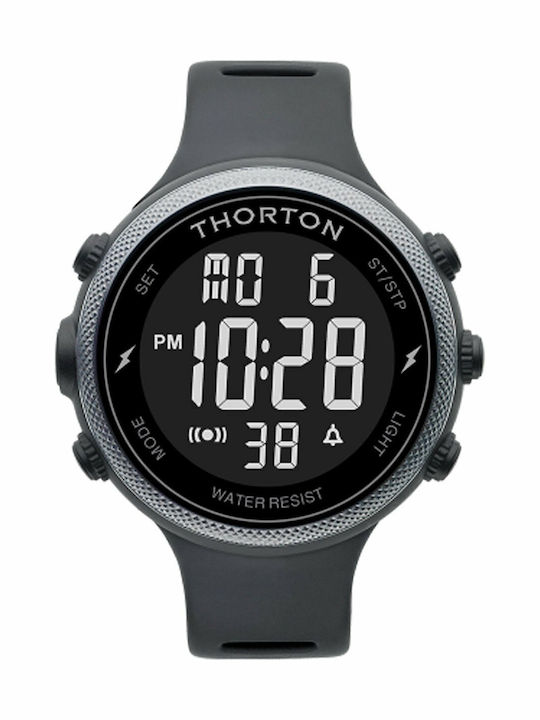 Thorton Ψηφιακό Ανδρικό Ρολόι 50mm Χρονογράφος ...
