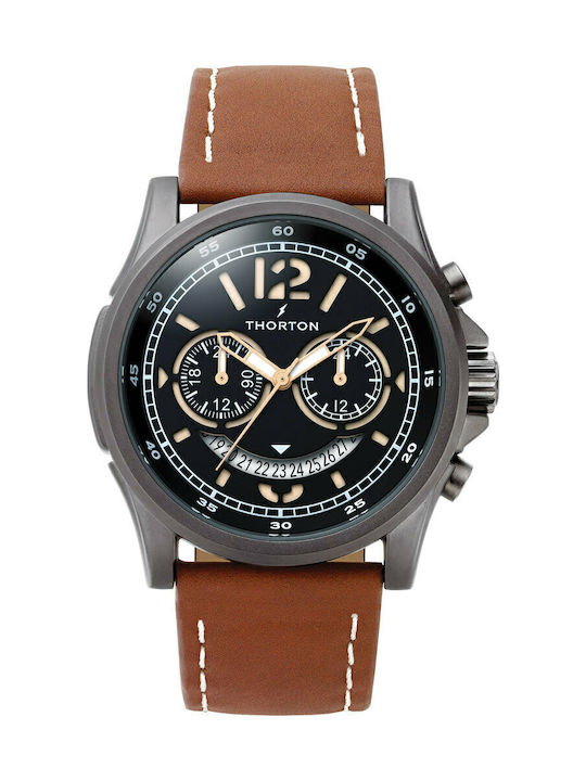 Thorton Ανδρικό Ρολόι 47mm Χρονογράφος Μπαταρία...