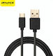 Awei CL-89 USB 2.0 Cable USB-C male - USB-A 60W Μαύρο 1m