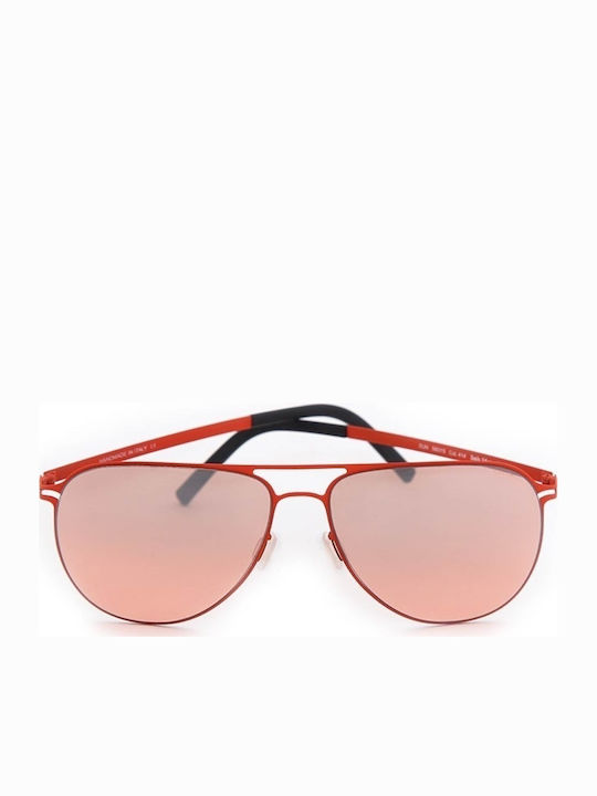 Bob Sdrunk Sun 414 Herren Sonnenbrille mit Orange Metall Gestell und Orange Verlaufsfarbe Linse